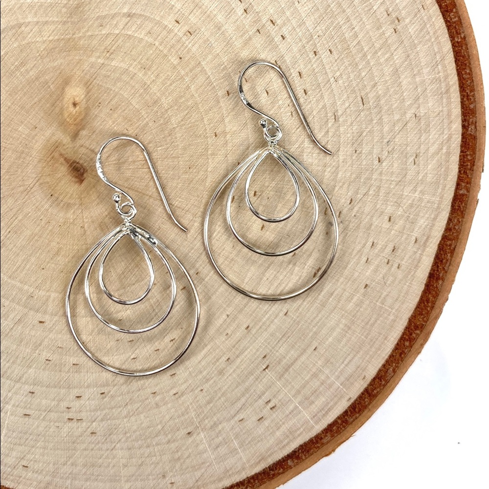 Boma sterling silver earrings with shepherds hooks. New & never worn.
